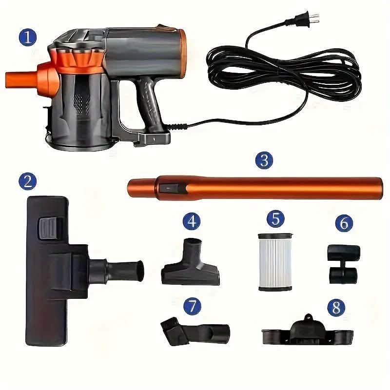 600W 4-in-1 Corded Stick Vacuum Cleaner 18KPa Lightweight Handheld - Agenda365.com