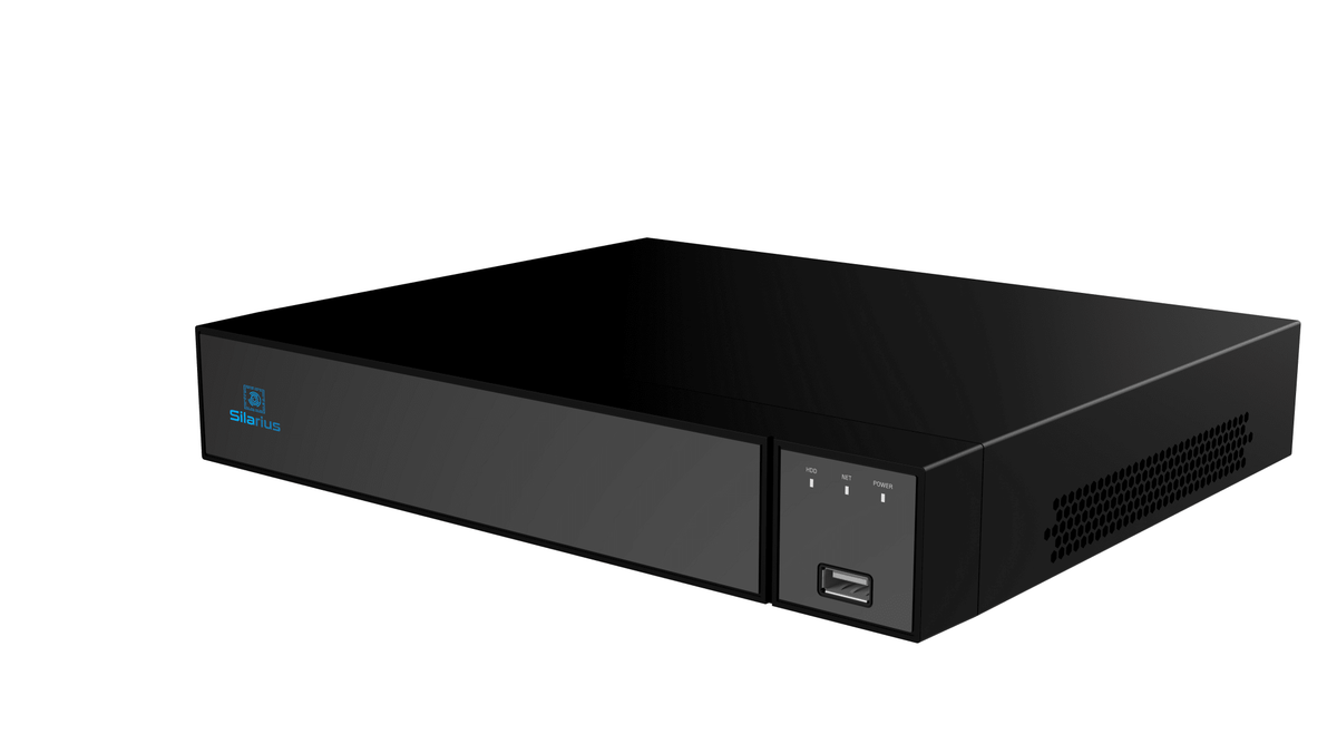 Silarius Pro Series SIL-NVR4CHPOE 9CH total, 4-Channels 4K POE NVR Gigabit, NVR, NO HDD - Agenda365.com