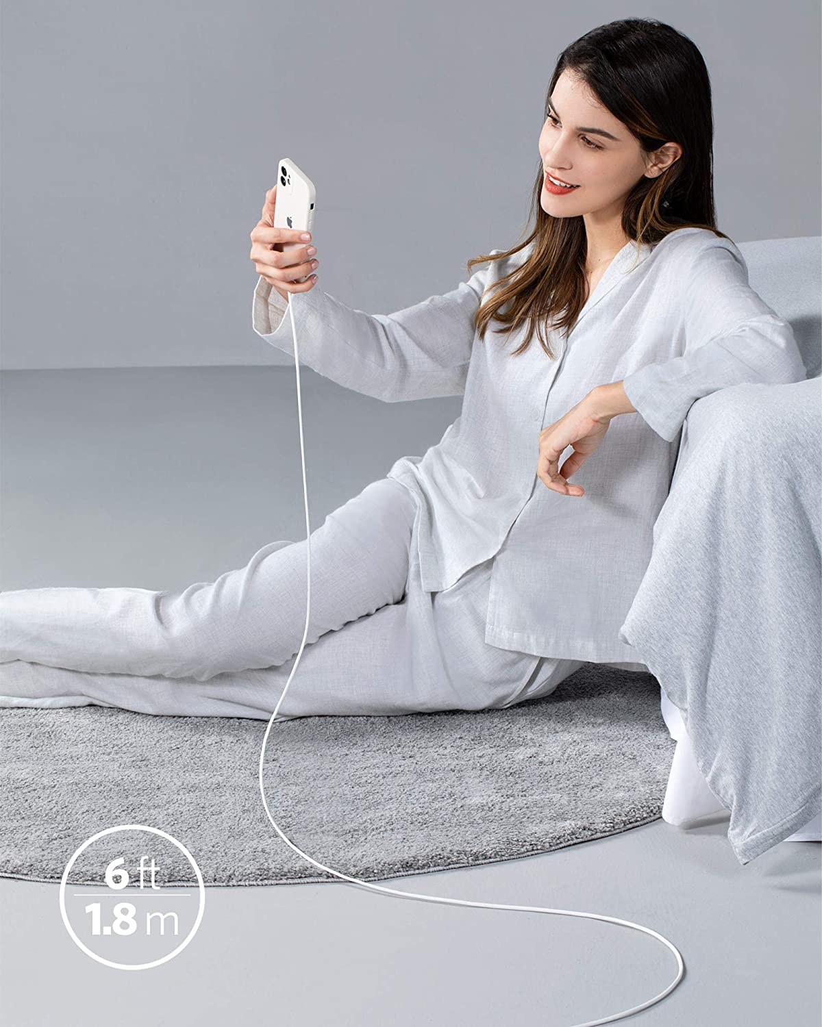Anker <b>641</b> USB-C to Lightning Cable (Flow, 3 ft Silicone) - Agenda365.com