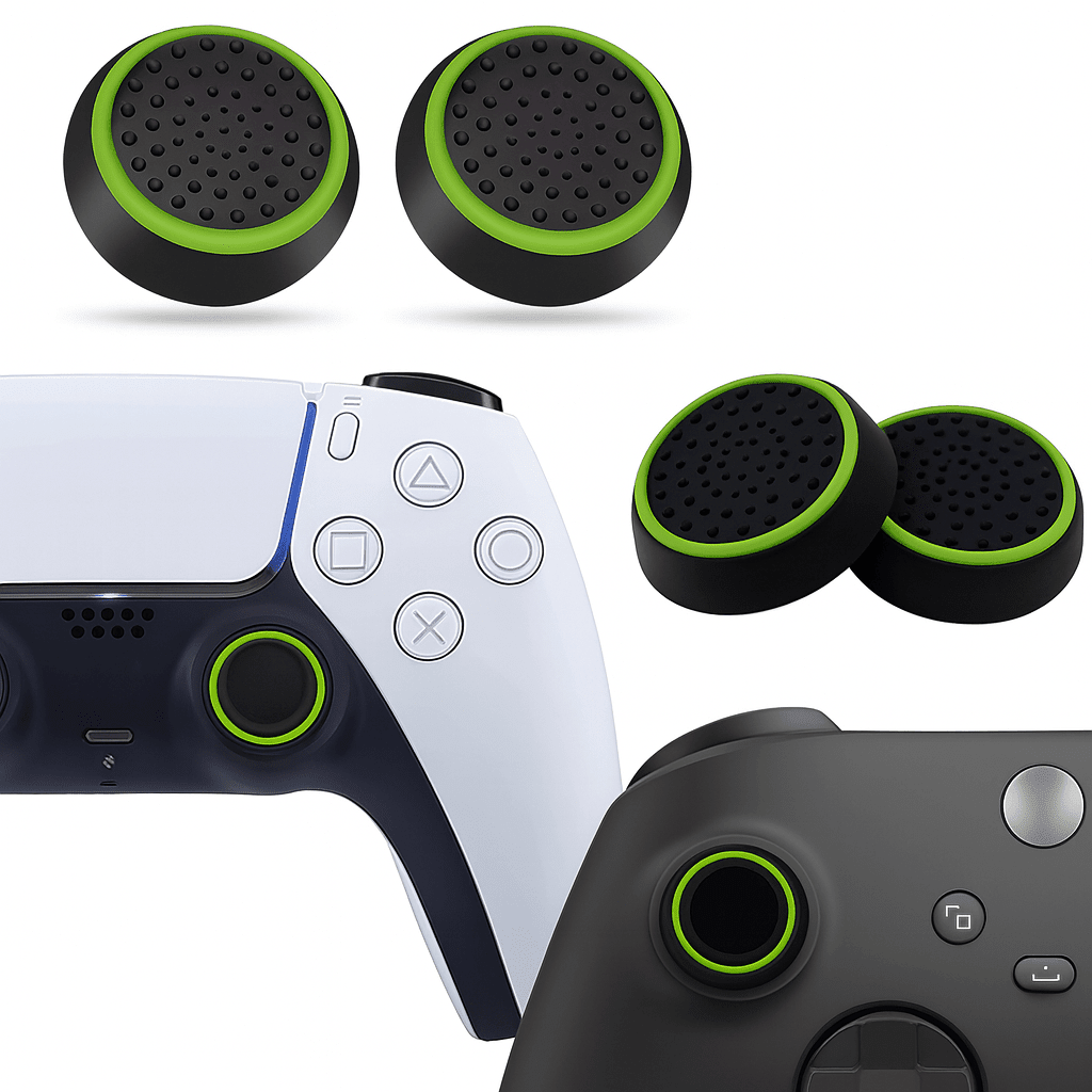 4PCS Silicone Thumbstick Grip Caps | Universal Joystick Covers for PS5, PS4, Xbox, Steam Deck, and Switch Pro Controllers - Agenda365.com