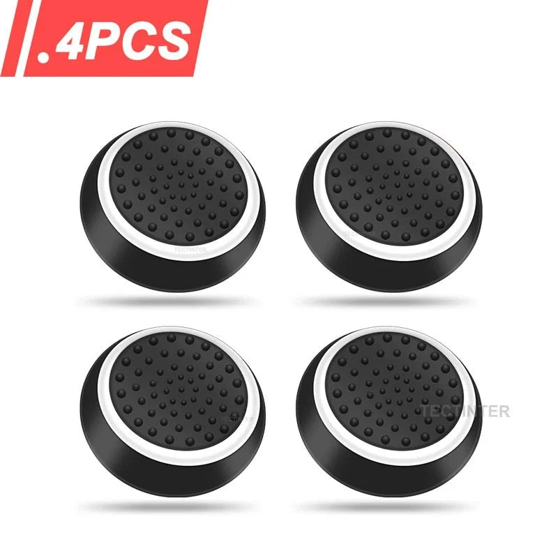 4PCS Silicone Thumbstick Grip Caps | Universal Joystick Covers for PS5, PS4, Xbox, Steam Deck, and Switch Pro Controllers - Agenda365.com