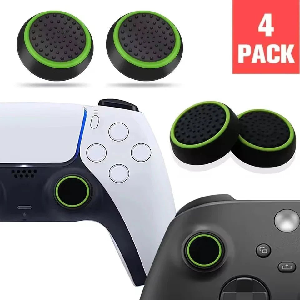 4PCS Silicone Thumbstick Grip Caps | Universal Joystick Covers for PS5, PS4, Xbox, Steam Deck, and Switch Pro Controllers - Agenda365.com