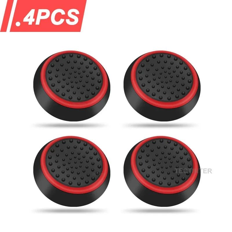 4PCS Silicone Thumbstick Grip Caps | Universal Joystick Covers for PS5, PS4, Xbox, Steam Deck, and Switch Pro Controllers - Agenda365.com
