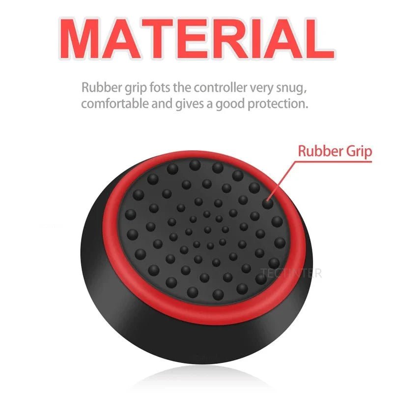 4PCS Silicone Thumbstick Grip Caps | Universal Joystick Covers for PS5, PS4, Xbox, Steam Deck, and Switch Pro Controllers - Agenda365.com