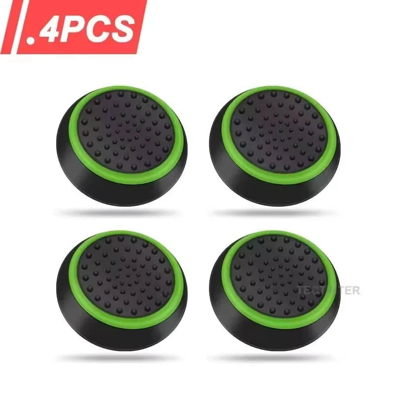 4PCS Silicone Thumbstick Grip Caps | Universal Joystick Covers for PS5, PS4, Xbox, Steam Deck, and Switch Pro Controllers - Agenda365.com