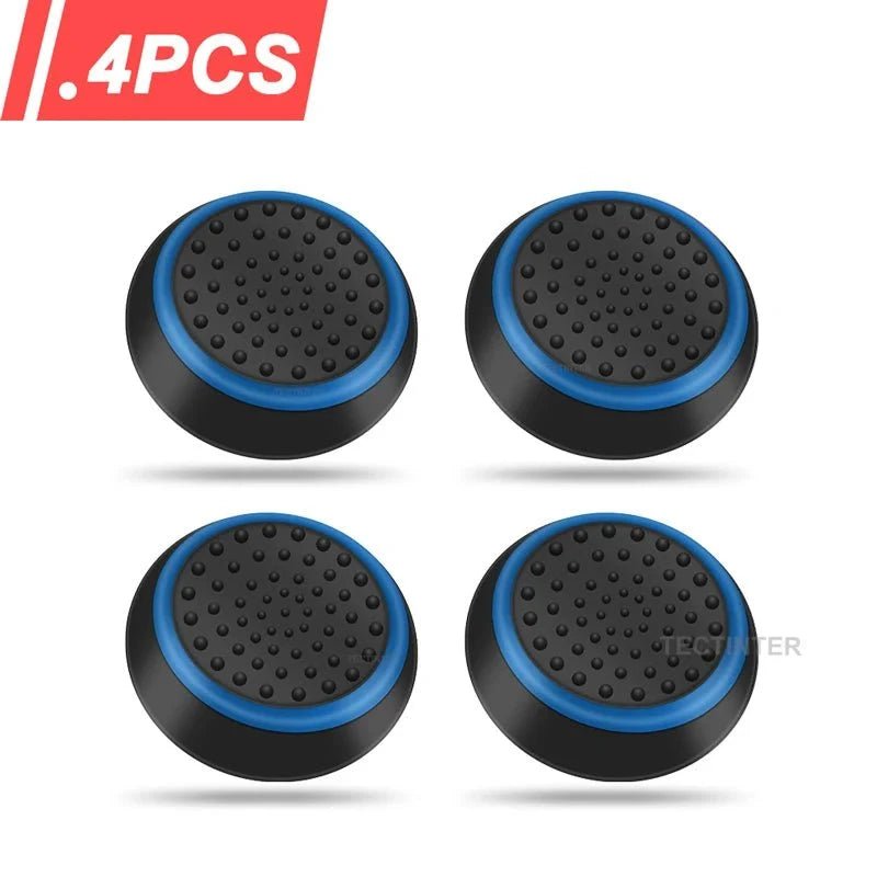 4PCS Silicone Thumbstick Grip Caps | Universal Joystick Covers for PS5, PS4, Xbox, Steam Deck, and Switch Pro Controllers - Agenda365.com