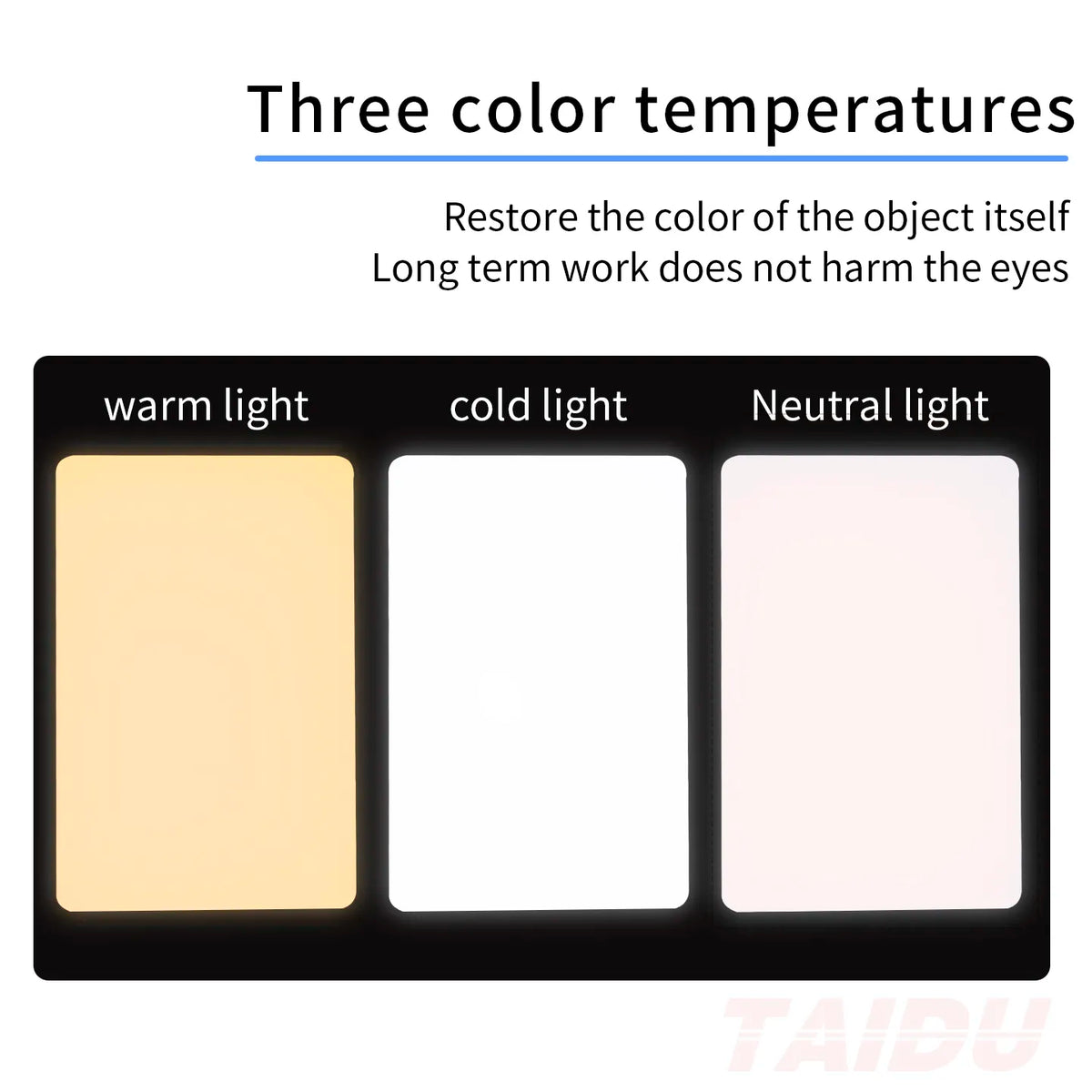 TAIDU PROMOTIONAL PL-48 LARGE PANEL TELESCOPING TATTOO WALL LIGHT - Agenda365.com