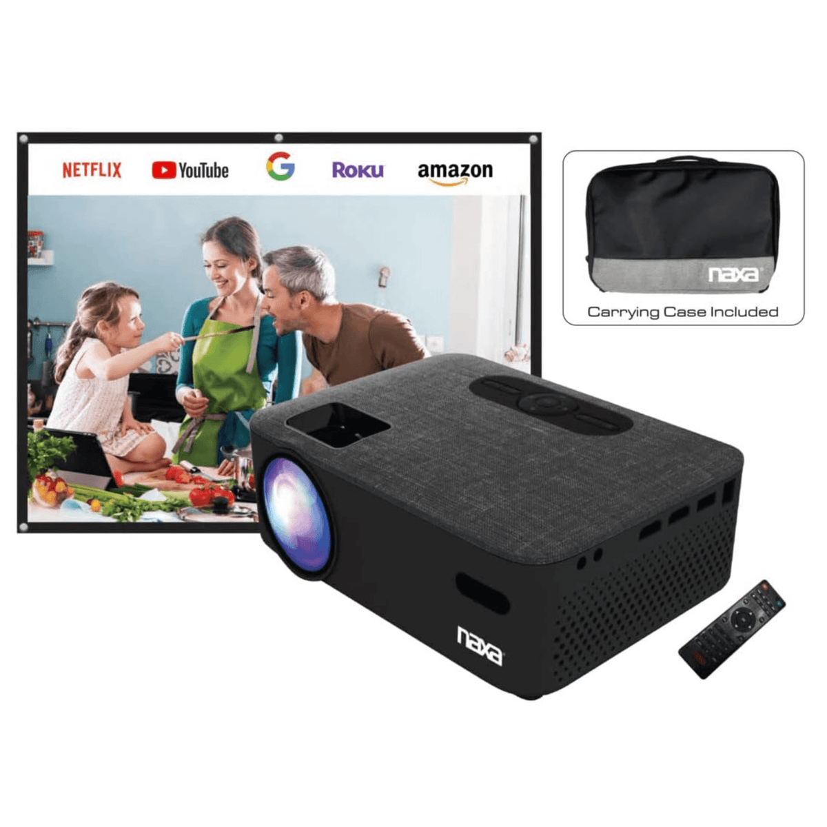 Naxa 150" Home Theater LCD Projector Combo - Refurbished - Agenda365.com