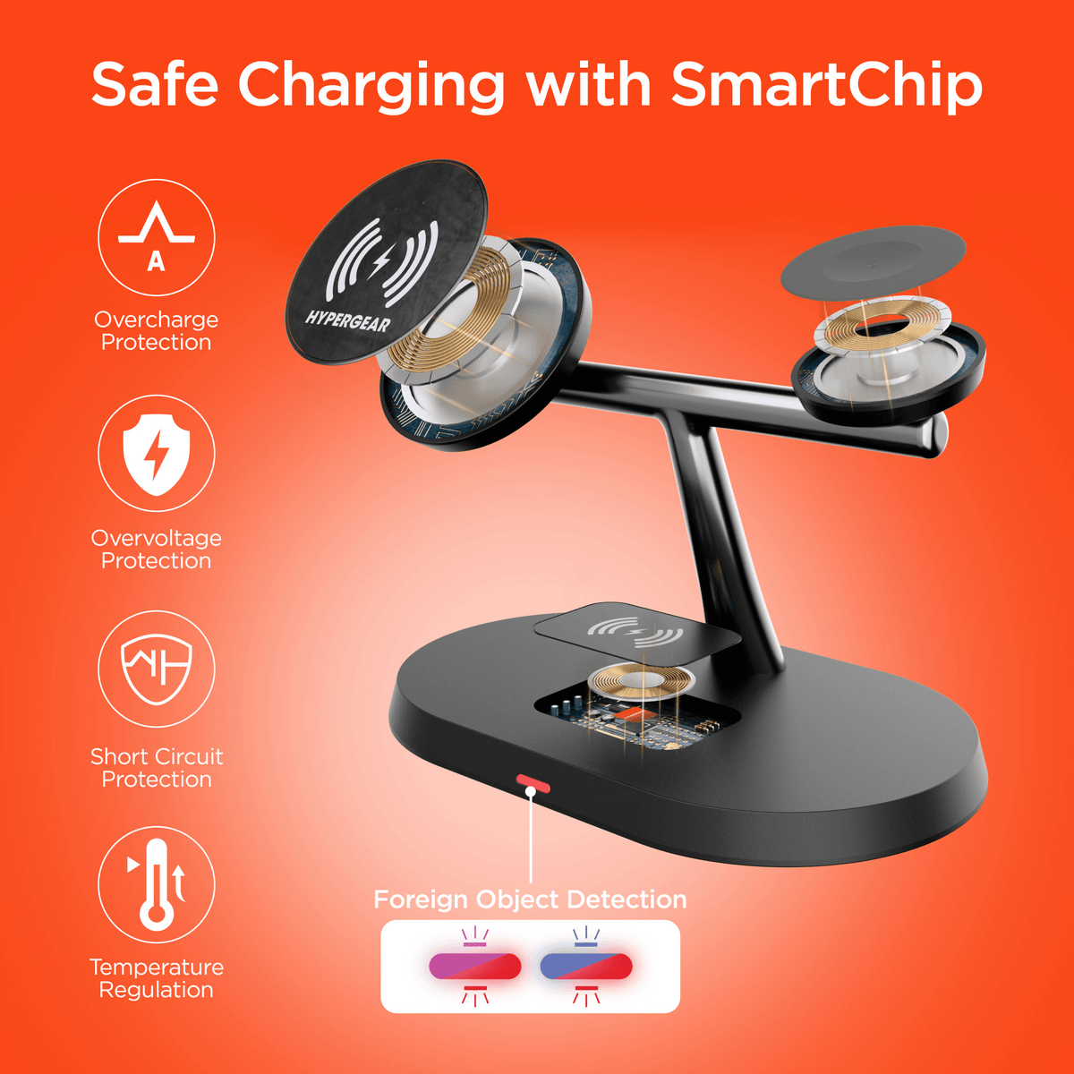HyperGear MaxCharge Pro 3-in-1 Magsafe Charging Stand - Agenda365.com