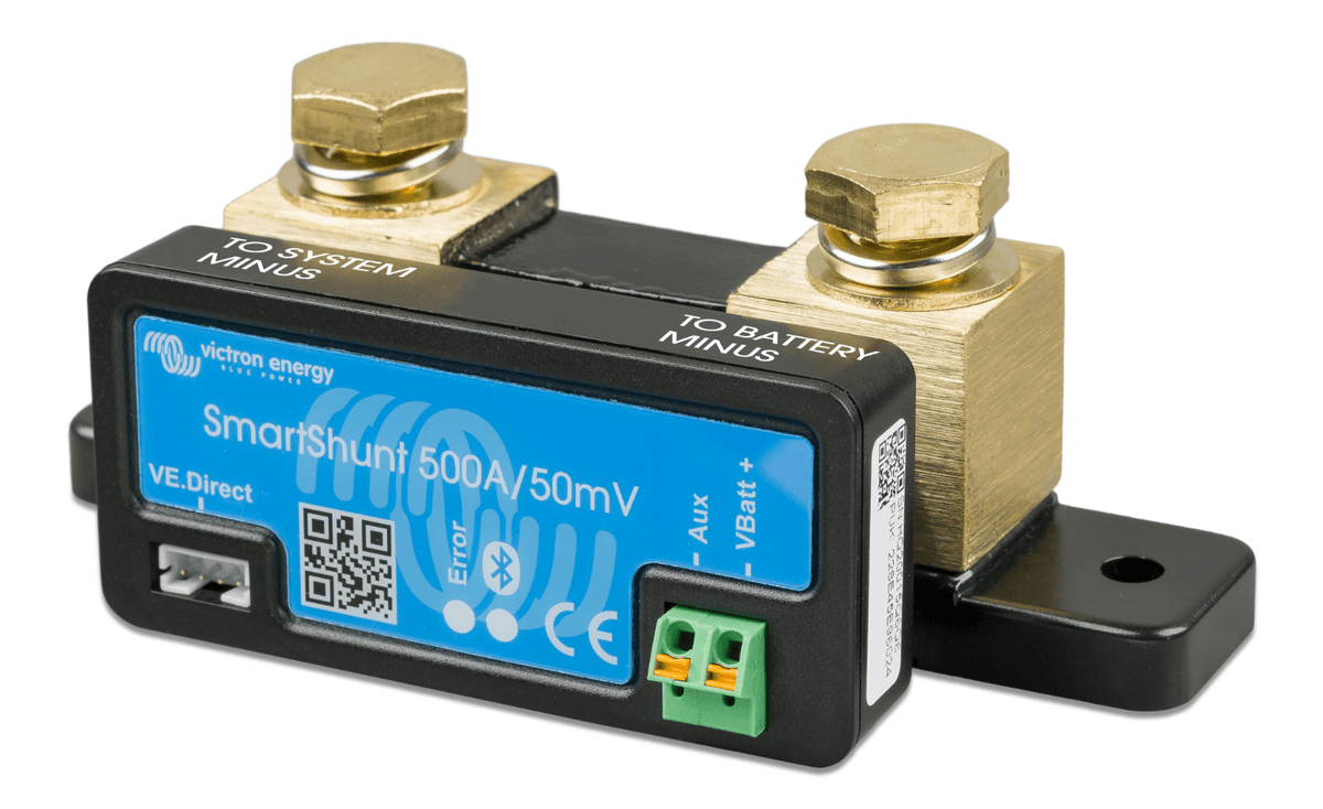 Victron SHU050150050 SmartShunt 500A Battery Monitor IP21 Smart Shunt Bluetooth - Agenda365.com