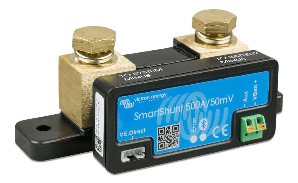 Victron SHU050150050 SmartShunt 500A Battery Monitor IP21 Smart Shunt Bluetooth - Agenda365.com