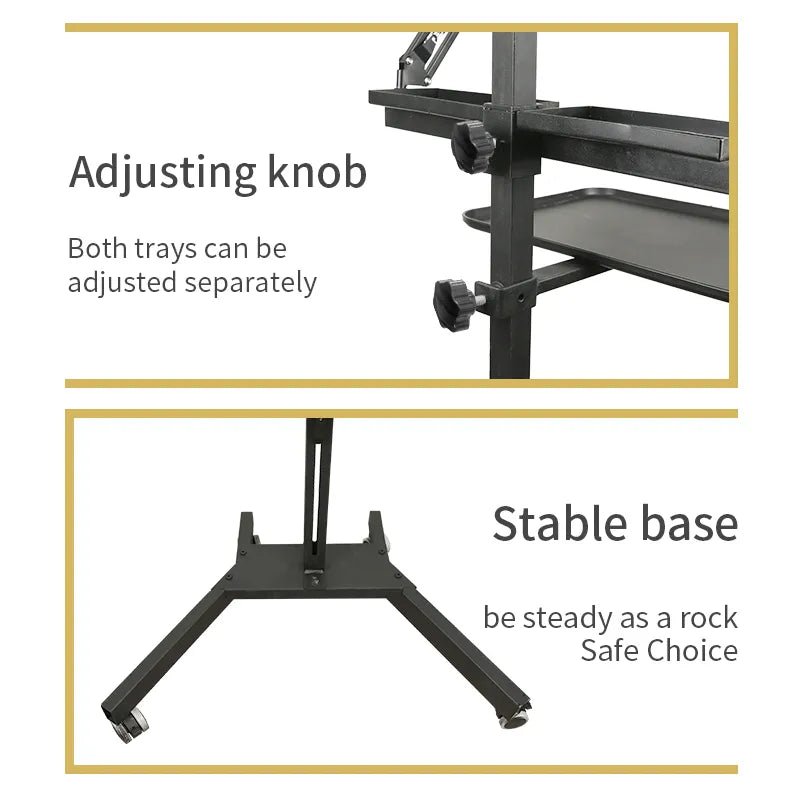 TAIDU PROMOTION MULTI-FUNCTIONAL DOUBLE HOLDER TATTOO BENCH WITH LIGHT - Agenda365.com