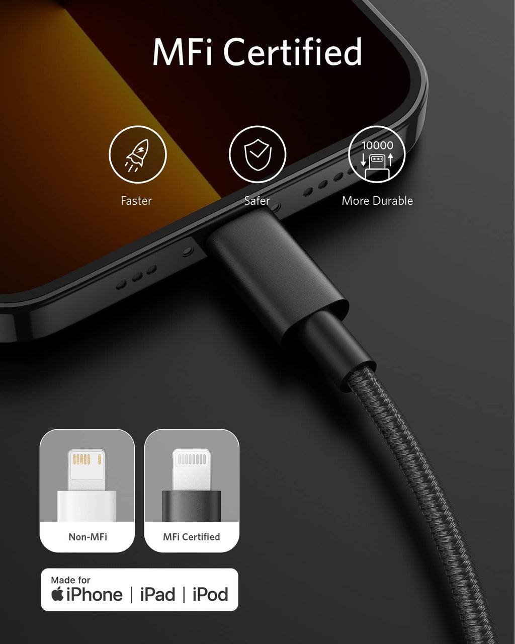Anker <b>331</b> USB-C to Lightning Cable - Agenda365.com