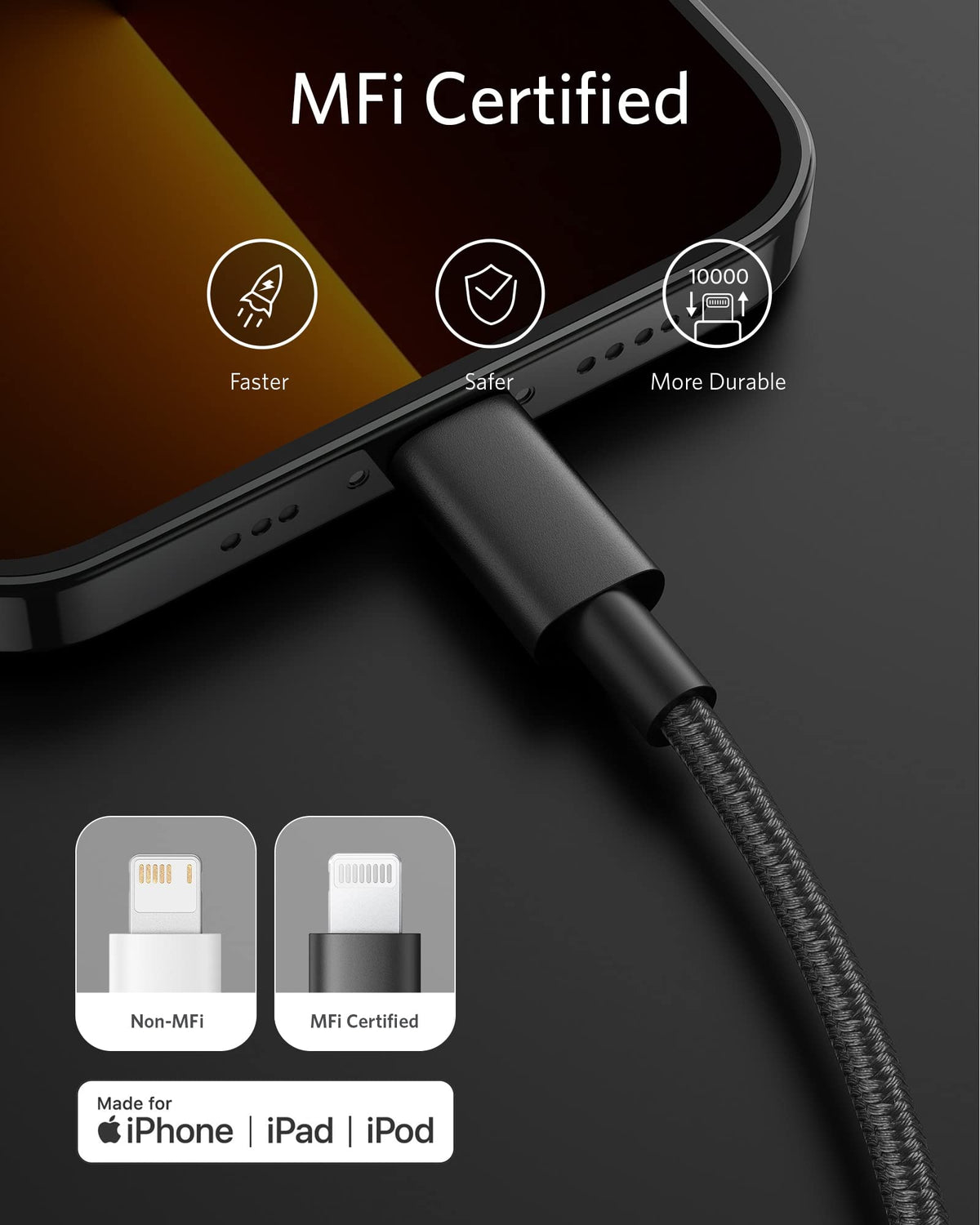 Anker <b>331</b> USB-C to Lightning Cable - Agenda365.com