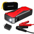 DBPOWER Peak 3000A 18000mAh Portable Car Jump Starter (up to 8.0L Gas, 6.0L Diesel Engine) Battery Booster with Smart Charging Port, Compass, LCD Screen and LED Light (Black/Red) - Agenda365.com