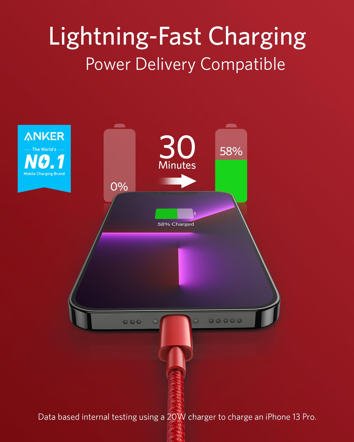 Anker <b>331</b> USB-C to Lightning Cable - Agenda365.com
