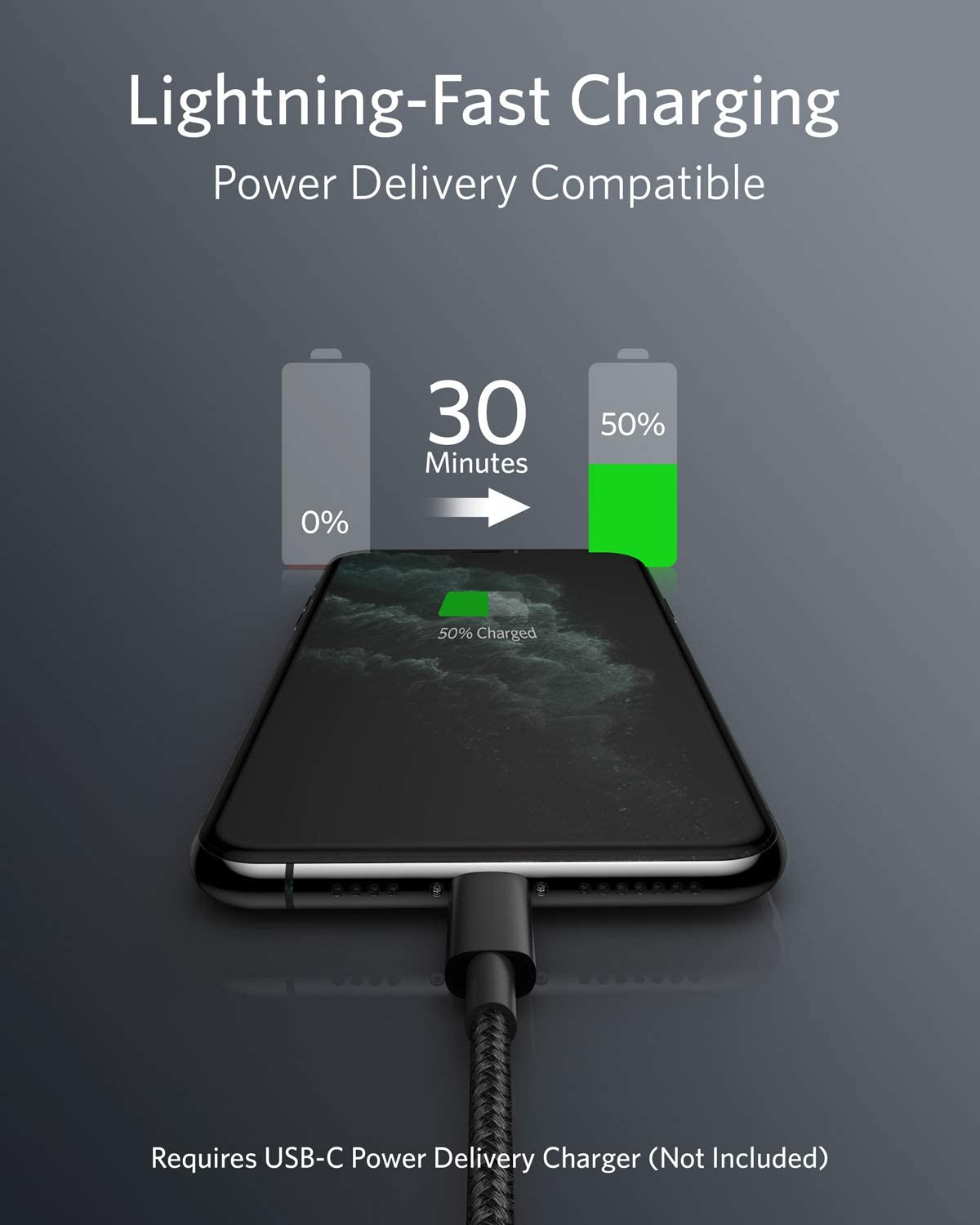 Anker <b>331</b> USB-C to Lightning Cable - Agenda365.com