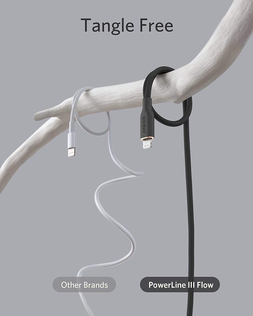 Anker <b>641</b> USB-C to Lightning Cable (Flow, 3 ft Silicone) - Agenda365.com