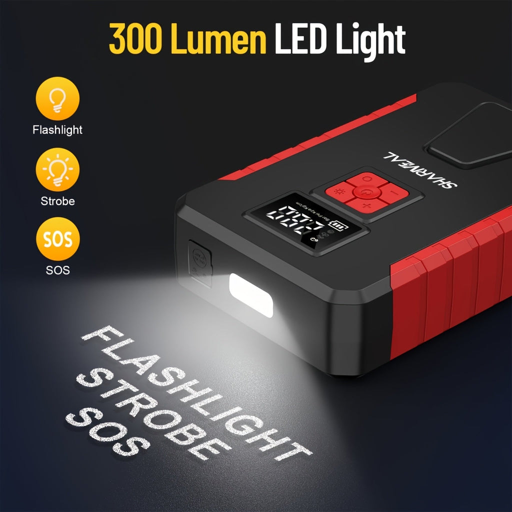 Portable Car Jump Starter with Air Compressor - Agenda365.com