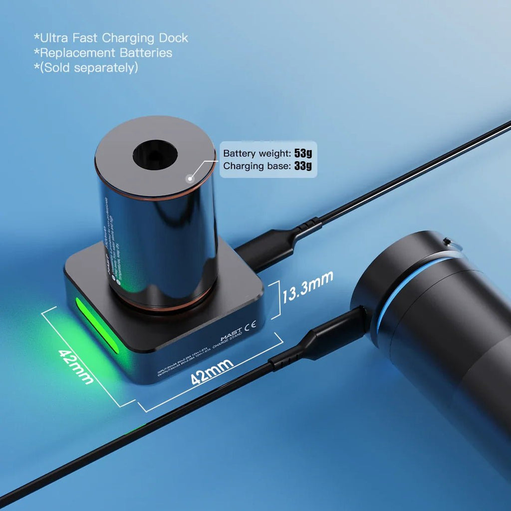 Original Battery&Charging Base for MAST Racer Pro Wireless Tattoo Pen Machine - Agenda365.com