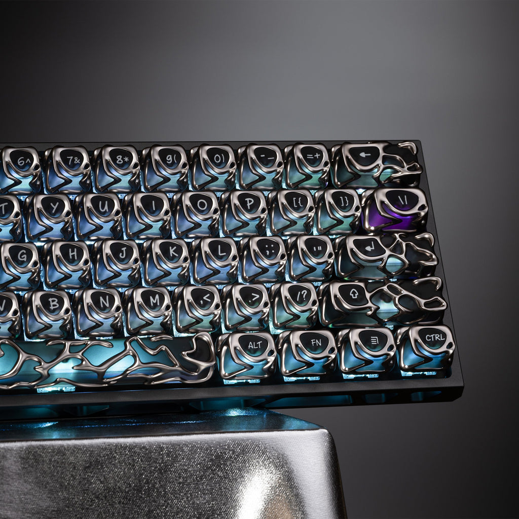 XVX Venom Themed Liquid Metallic Electroplating ABS+PC Keycap Set - Agenda365.com