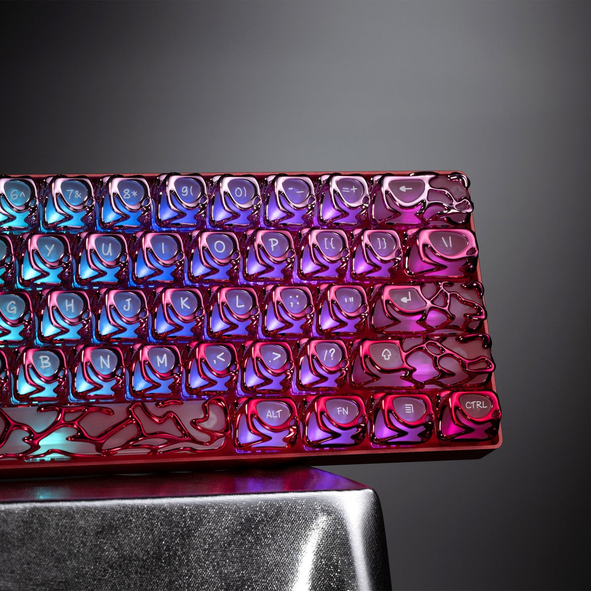 XVX Venom Themed Liquid Metallic Electroplating ABS+PC Keycap Set - Agenda365.com