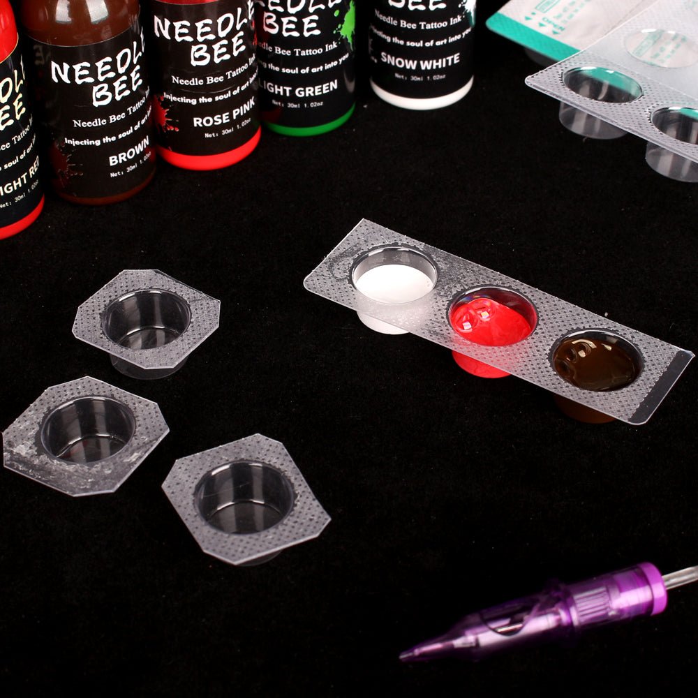 Tattoo Ink Cups-EO sterilization-24pcs-15cups/1pcs - Agenda365.com