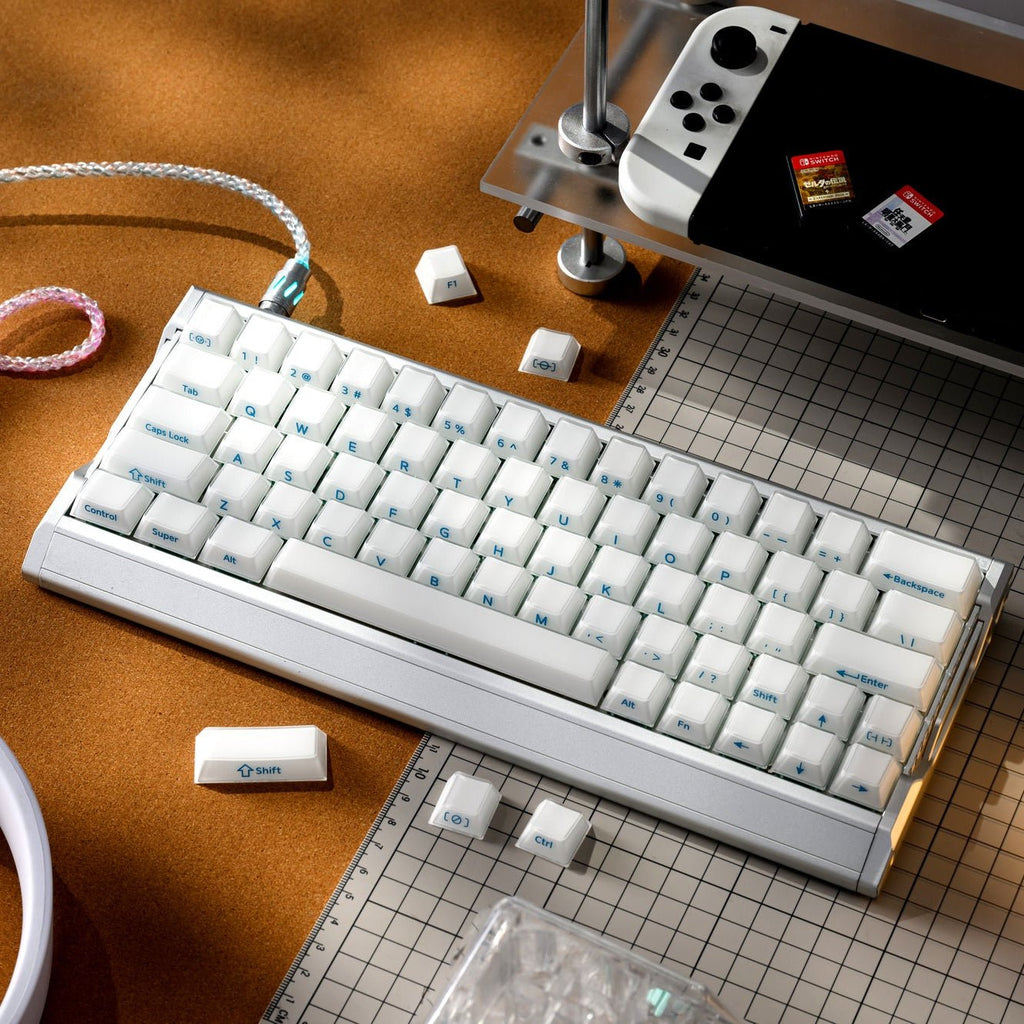 XVX Velvet Jelly Side-Printed Translucent Cherry Profile Double-Shot Keycap Set - Agenda365.com