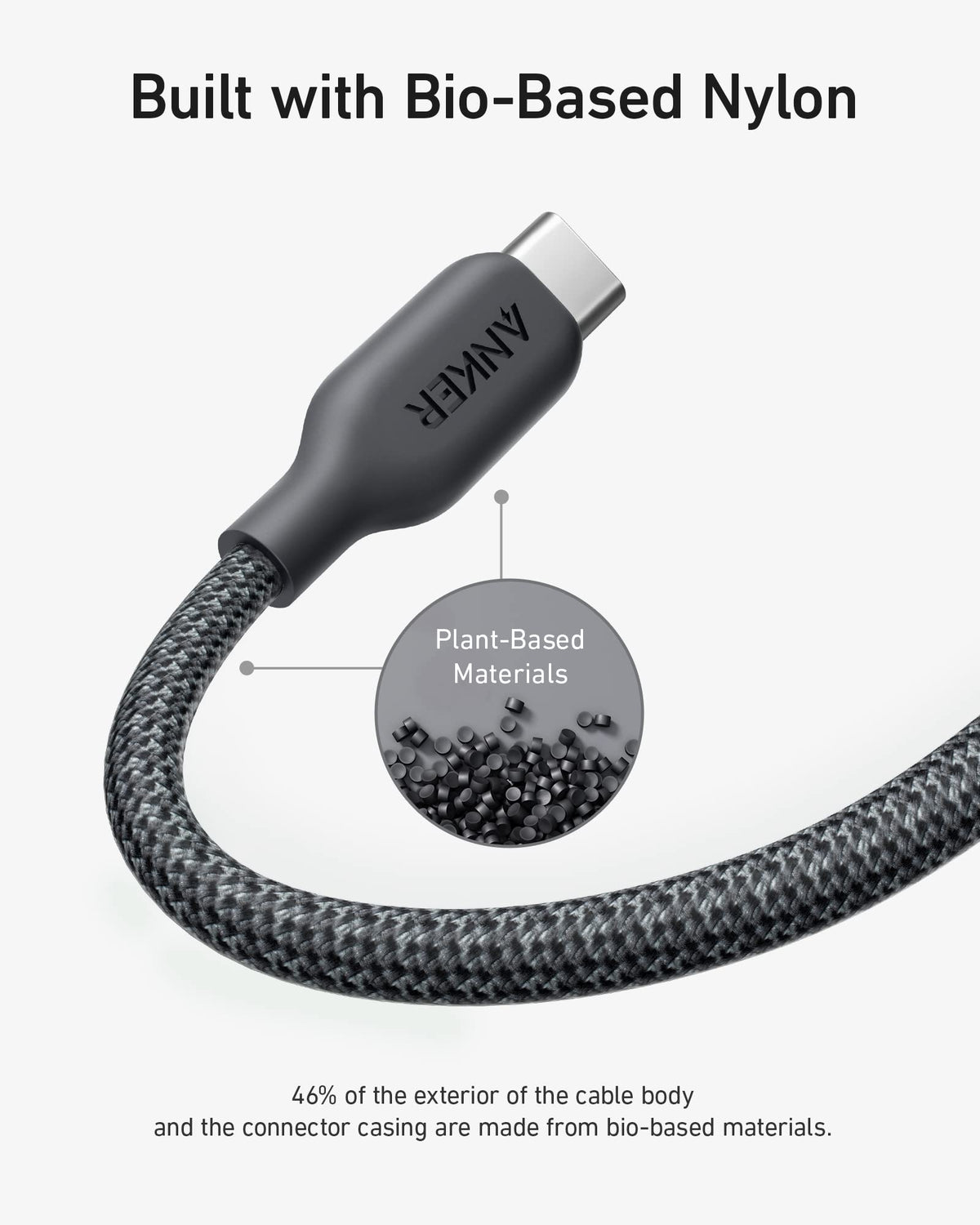 Anker <b>543</b> USB C to USB C Cable (240W, 10 ft) - Agenda365.com