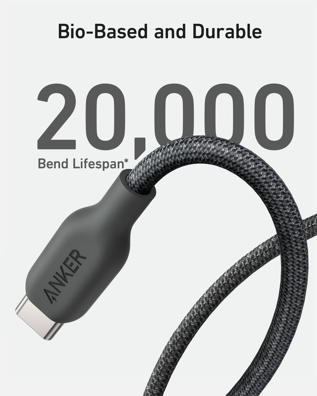 Anker <b>543</b> USB C to USB C Cable (240W, 10 ft) - Agenda365.com