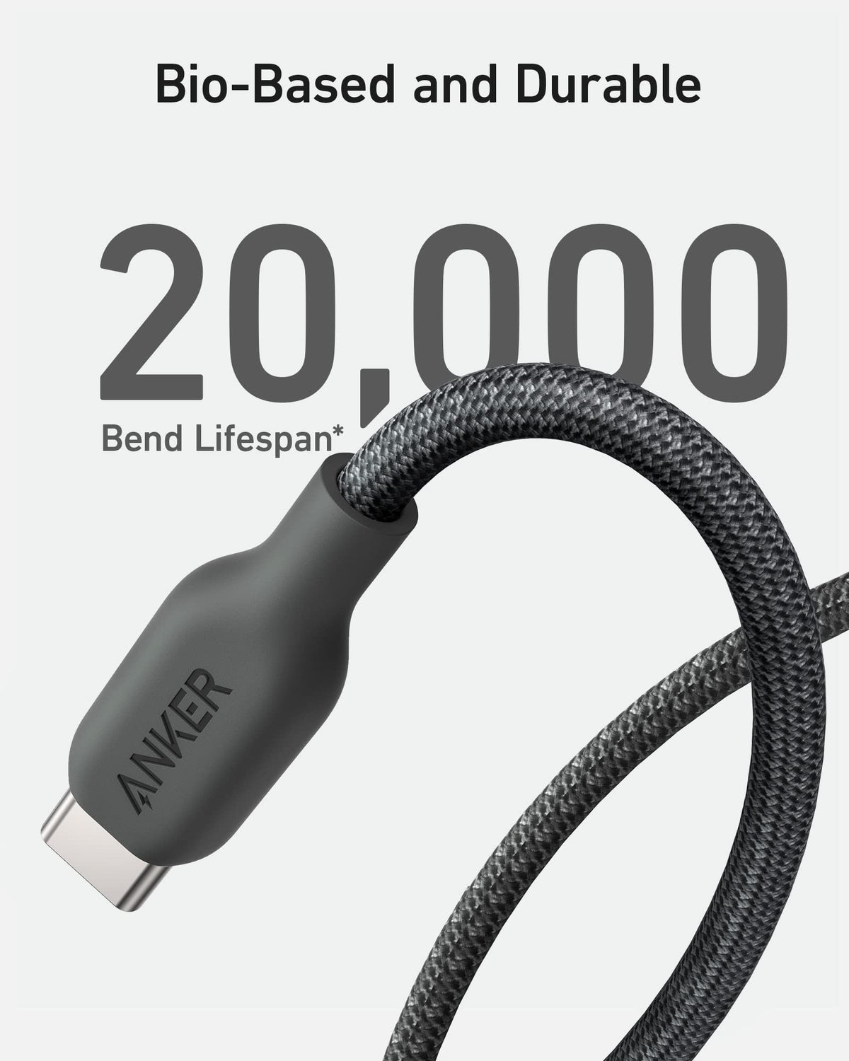 Anker <b>543</b> USB C to USB C Cable (240W, 10 ft) - Agenda365.com