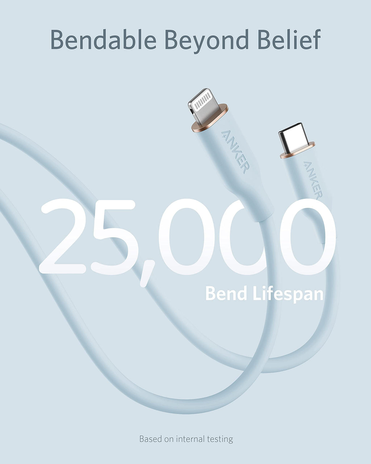 Anker <b>641</b> USB-C to Lightning Cable (Flow, Silicone) - Agenda365.com