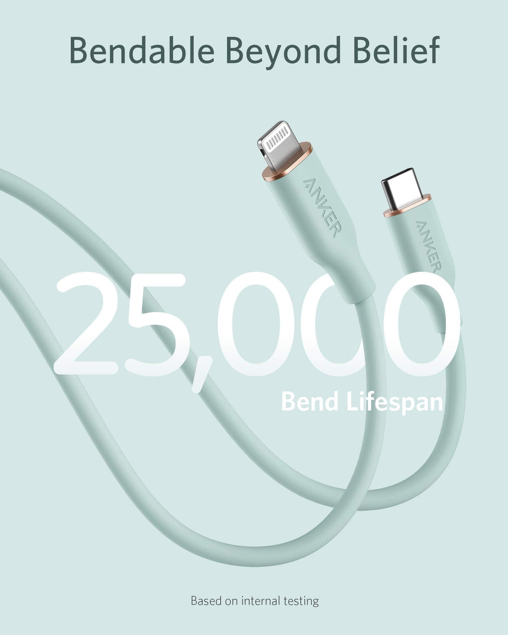 Anker <b>641</b> USB-C to Lightning Cable (Flow, Silicone) - Agenda365.com