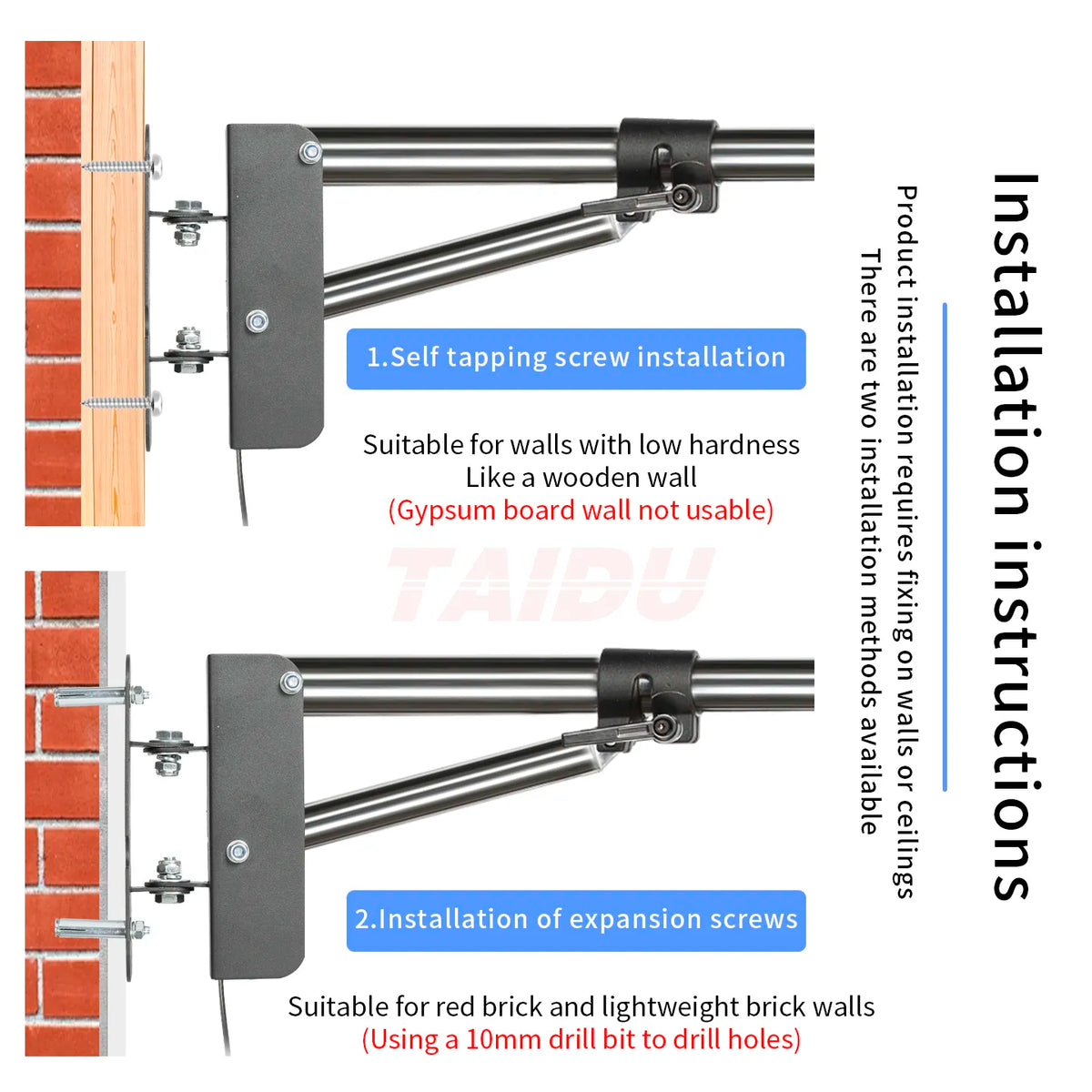 TAIDU PROMOTIONAL PL-48 LARGE PANEL TELESCOPING TATTOO WALL LIGHT - Agenda365.com