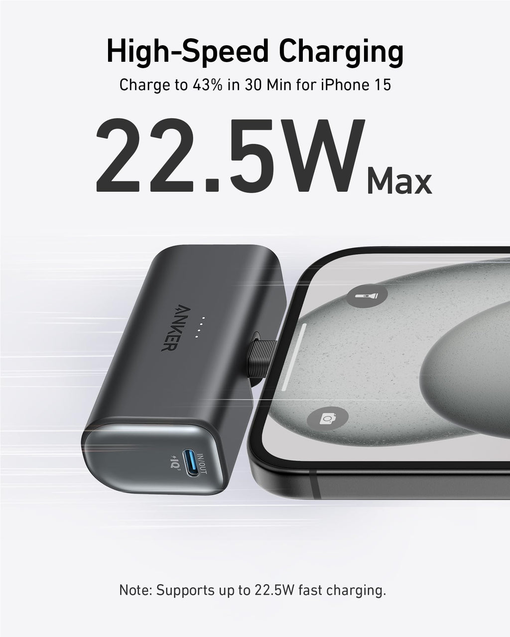 Anker Nano Power Bank (22.5W, Built-In USB-C Connector) - Agenda365.com