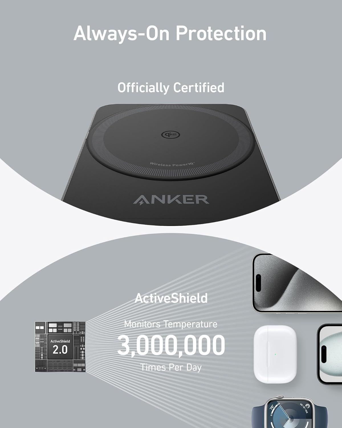 Anker MagGo Wireless Charging Station (Foldable 3-in-1) - Agenda365.com