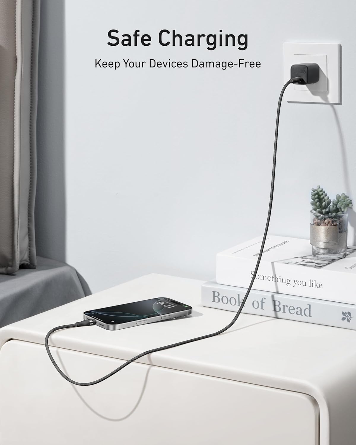 Anker USB-C to USB-C Cable (3 ft / 6 ft, 240W, Upcycled-Braided) - Agenda365.com