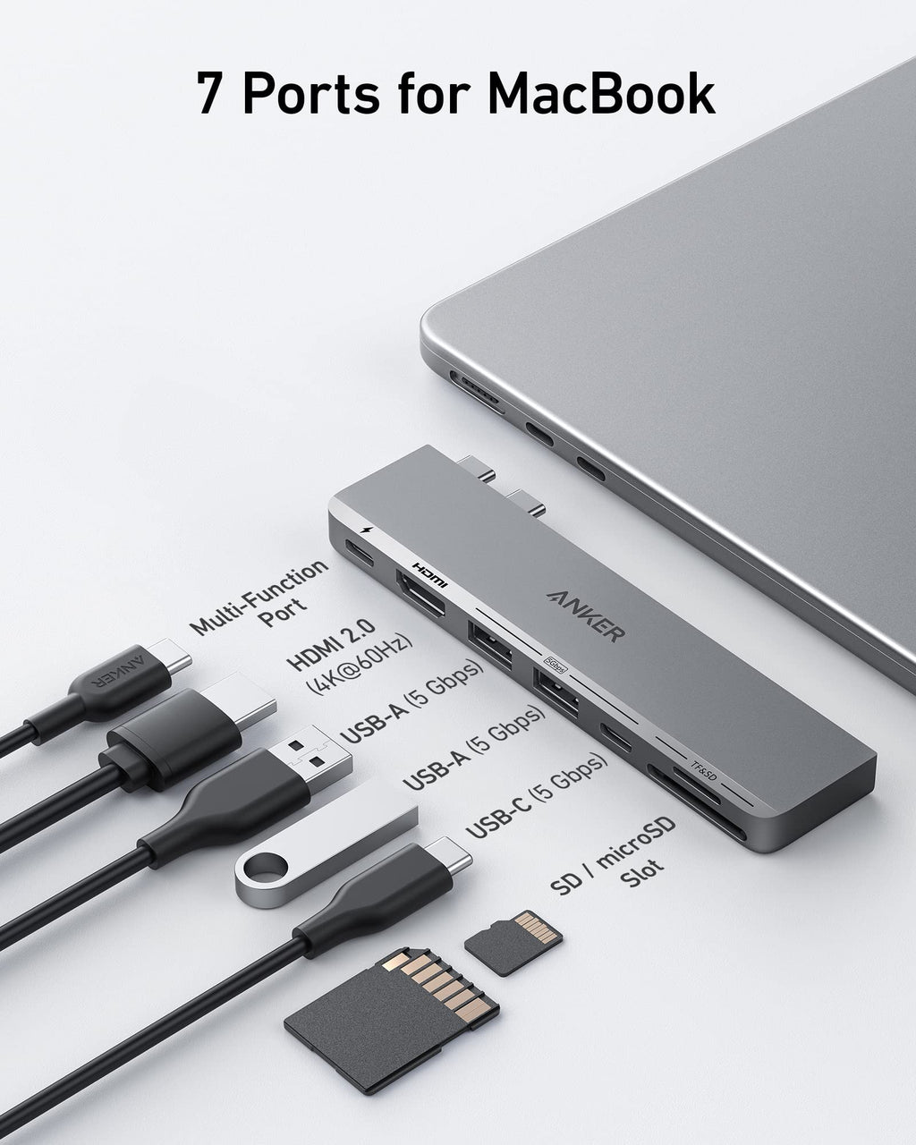 Anker <b>547</b> USB-C Hub (7-in-2, for MacBook) - Agenda365.com