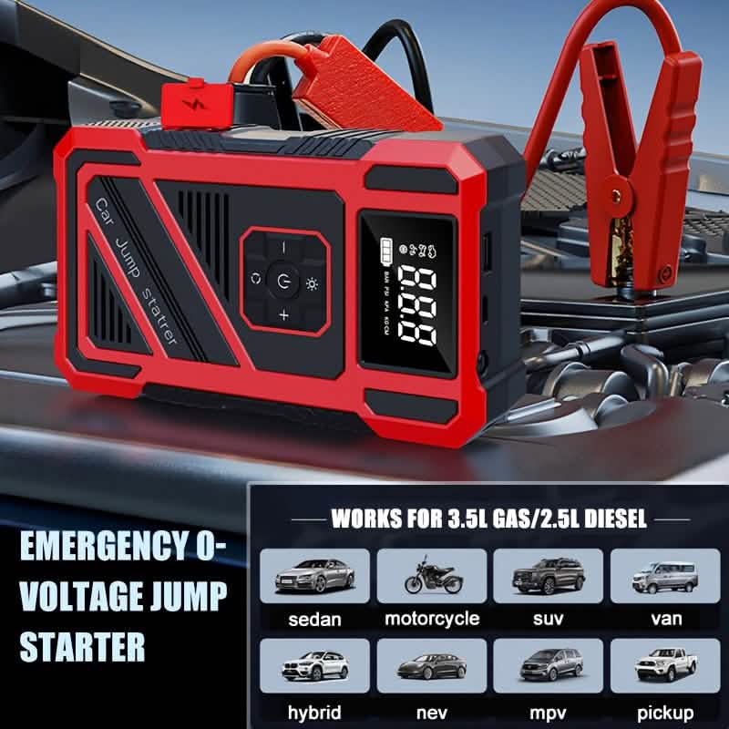 3000A 21V Car Jump Starter & 150PSI Tire Inflator 2-in-1 Portable Compressor - Agenda365.com