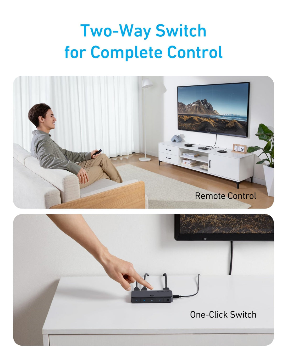 Anker HDMI Switch (4 in 1 Out, 4K HDMI) - Agenda365.com