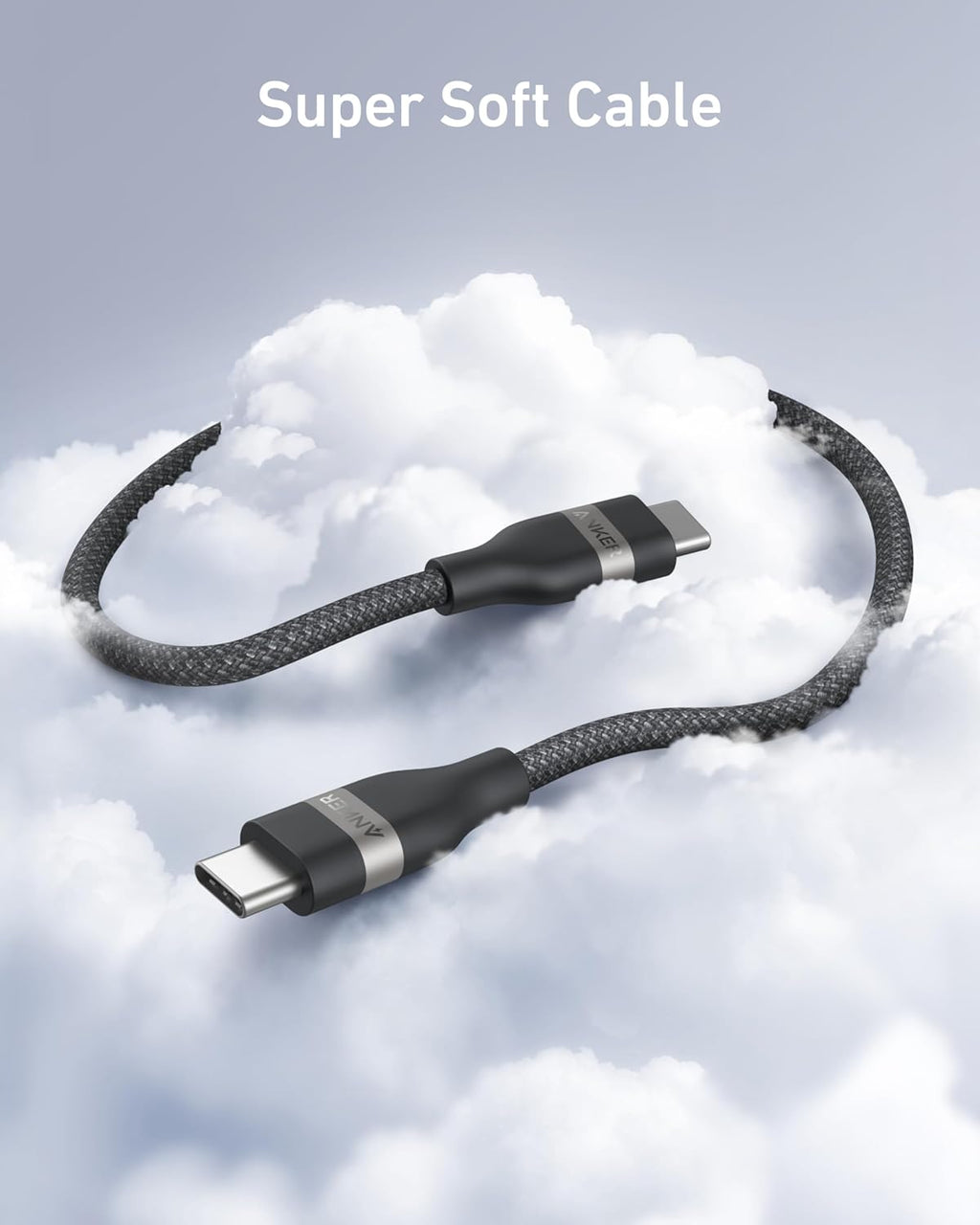 Anker USB-C to USB-C Cable (3 ft / 6 ft, 240W, Upcycled-Braided) - Agenda365.com