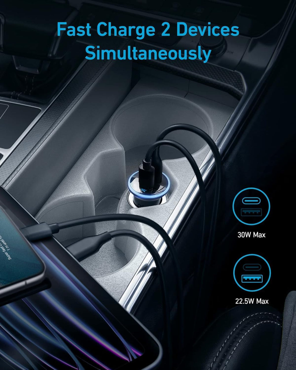 Anker <b>323</b> Car Charger (52.5 W) - Agenda365.com