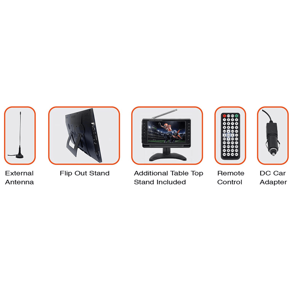 Naxa 14" 12 Volt AC/DC Portable Television - Refurbished - Agenda365.com