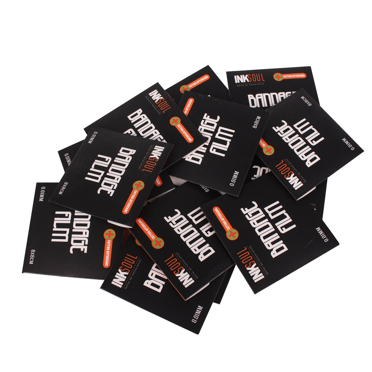 INKSOUL® Tattoo Aftercare Bandage Film 0.01mm ultrathin 3.1in X 3.1in 10sheets - Agenda365.com