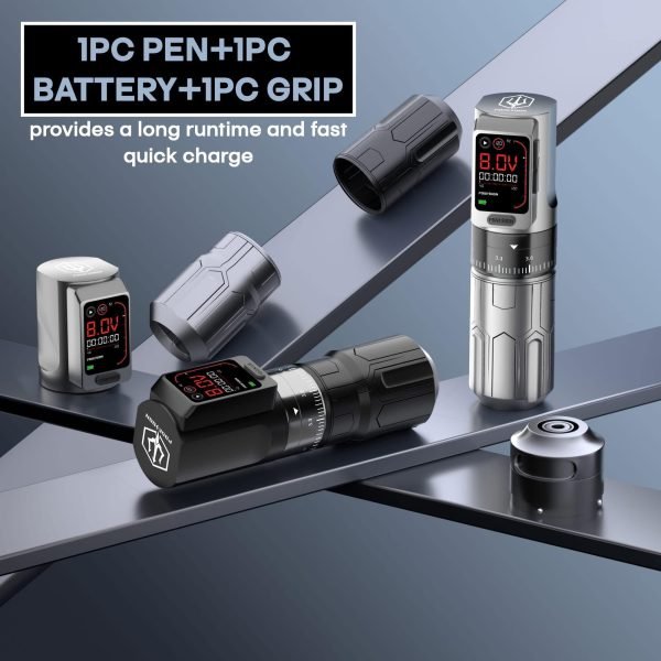POSEIDON-S-LUXE DUAL POWER TATTOO PEN SET – WIRELESS FREEDOM MEETS WIRED PRECISION - Agenda365.com