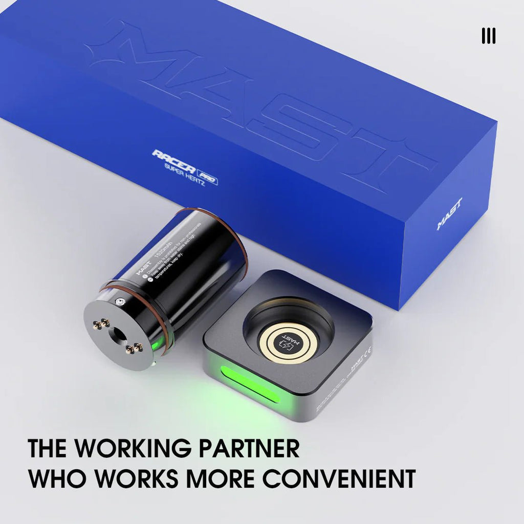 Original Battery&Charging Base for MAST Racer Pro Wireless Tattoo Pen Machine - Agenda365.com