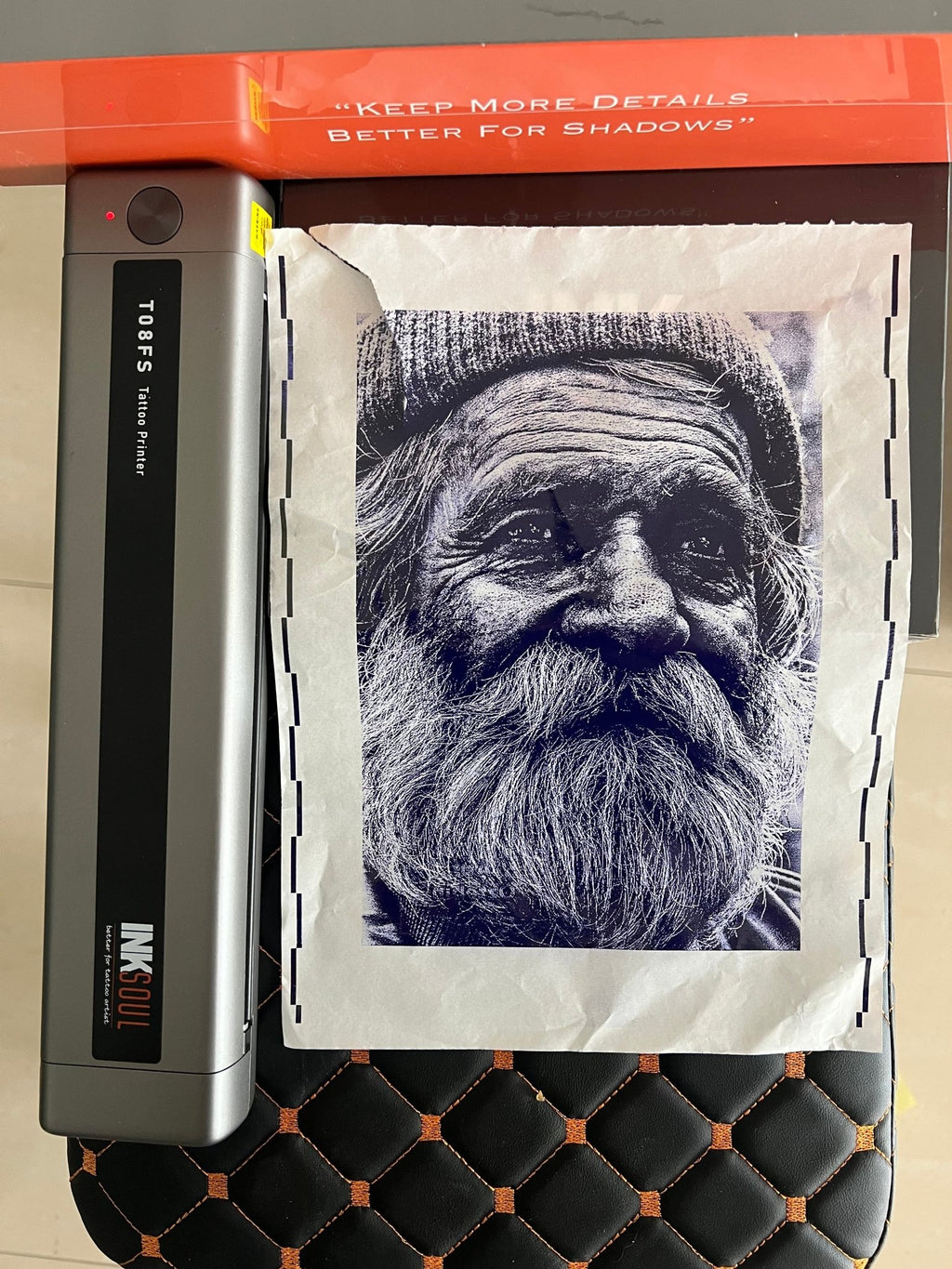 INKSOUL® T08FS Wireless Tattoo Transfer Stencil Printer-Can print shadows - Agenda365.com