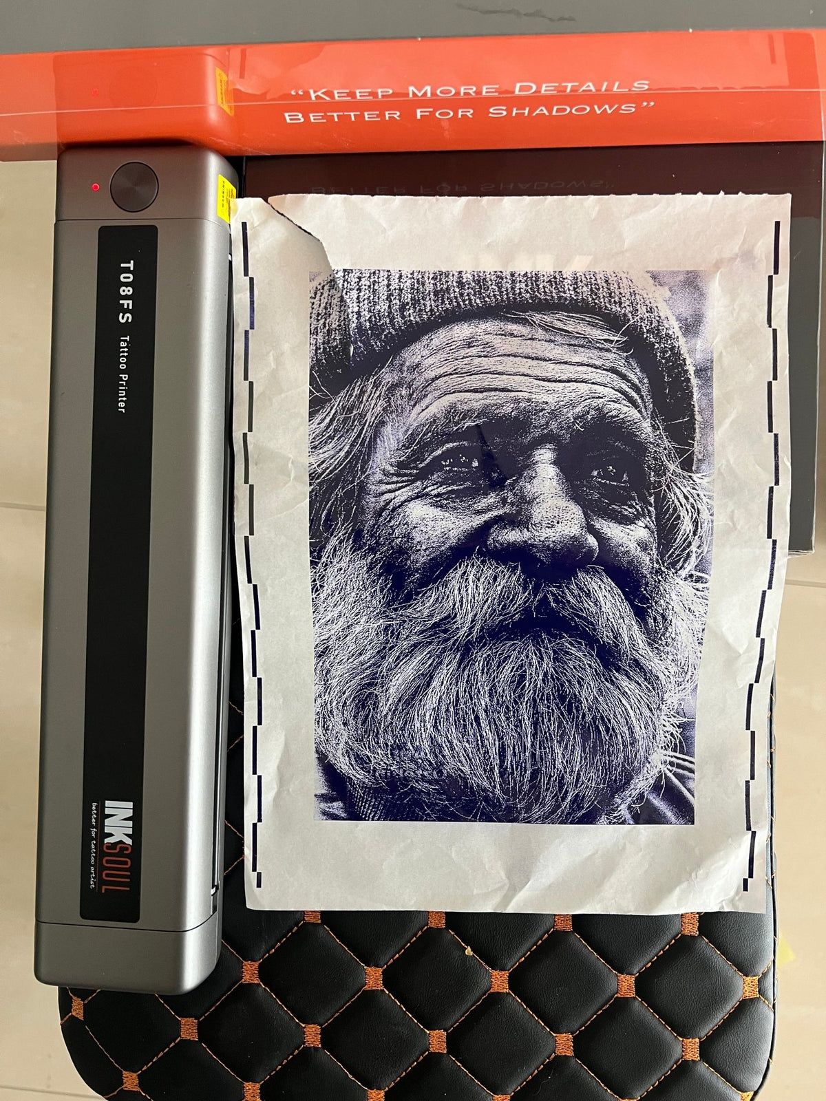 INKSOUL® T08FS Wireless Tattoo Transfer Stencil Printer-Can print shadows - Agenda365.com