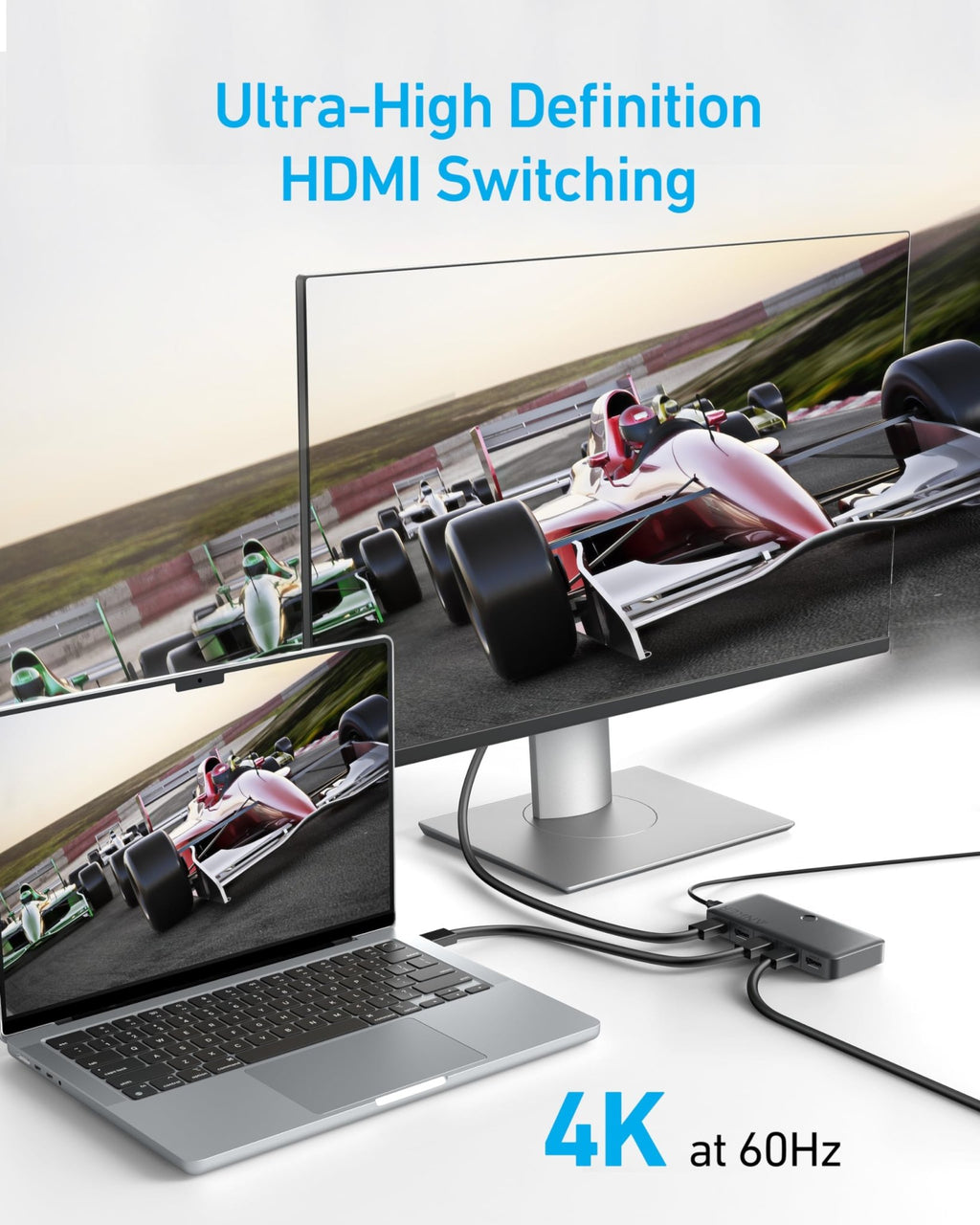 Anker HDMI Switch (4 in 1 Out, 4K HDMI) - Agenda365.com