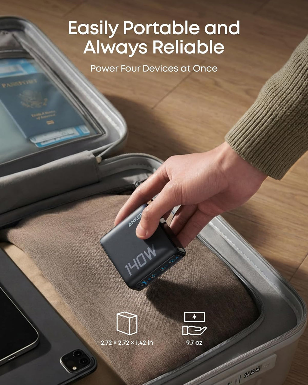 Anker Laptop Power Bank (25K, 165W, Built-In and Retractable Cables) - Agenda365.com
